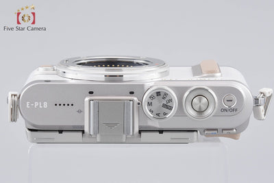 【中古】OLYMPUS オリンパス PEN E-PL8 ホワイト ミラーレス一眼カメラ シャッター回数僅少