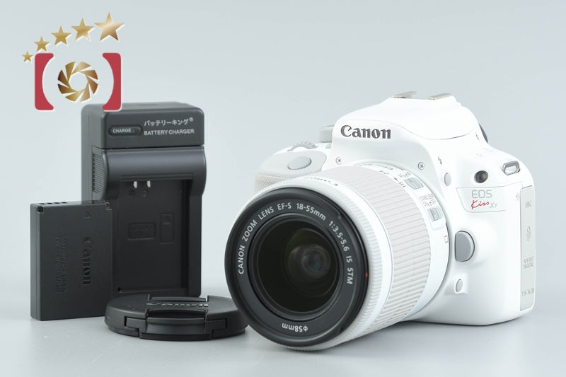 【中古】Canon キヤノン EOS Kiss X7 EF-S 18-55mm IS STM レンズキット ホワイト シャッター回数僅少