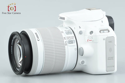 【中古】Canon キヤノン EOS Kiss X7 EF-S 18-55mm IS STM レンズキット ホワイト シャッター回数僅少
