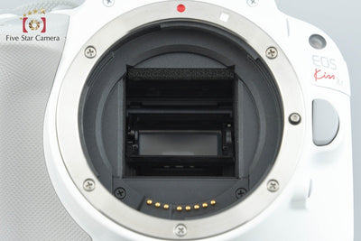 【中古】Canon キヤノン EOS Kiss X7 EF-S 18-55mm IS STM レンズキット ホワイト シャッター回数僅少