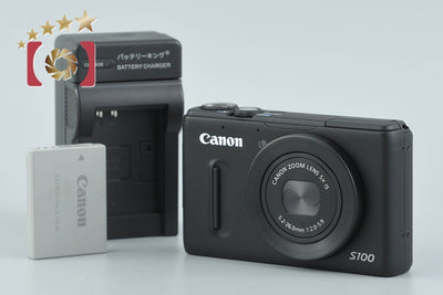 【中古】Canon キヤノン PowerShot S100 ブラック コンパクトデジタルカメラ