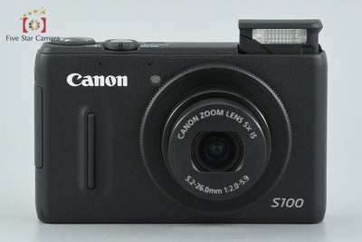 【中古】Canon キヤノン PowerShot S100 ブラック コンパクトデジタルカメラ