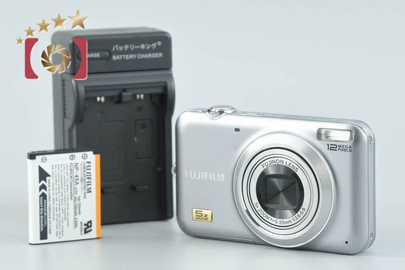 【中古】FUJIFILM 富士フイルム FINEPIX JX200 シルバー コンパクトデジタルカメラ