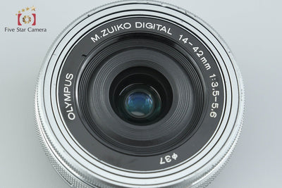【中古】OLYMPUS オリンパス M.ZUIKO DIGITAL ED 14-42mm f/3.5-5.6 EZ シルバー