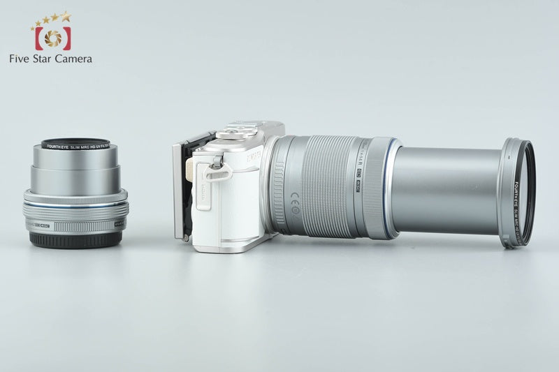 中古】OLYMPUS オリンパス PEN E-PL9 ホワイト EZ ダブルズームキット