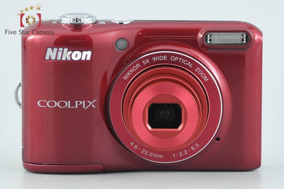 【中古】Nikon ニコン COOLPIX L28 レッド コンパクトデジタルカメラ