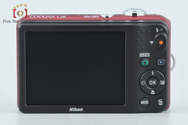 中古】Nikon ニコン COOLPIX L28 レッド コンパクトデジタルカメラ
