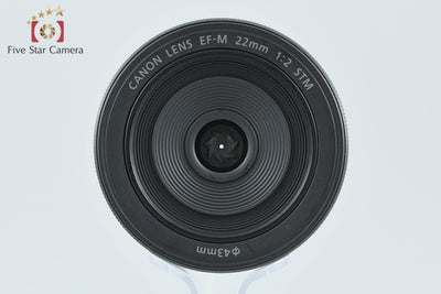 【中古】Canon キヤノン EF-M 22mm f/2 STM ブラック