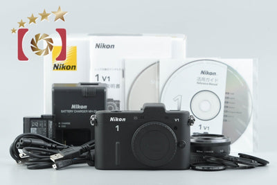 【中古】Nikon ニコン 1 V1 薄型レンズキット ブラック シャッター回数僅少 元箱付き