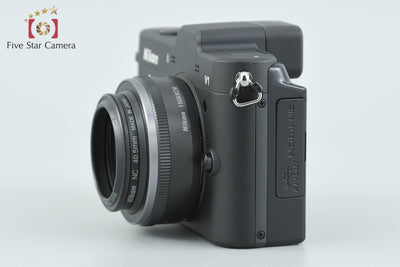 【中古】Nikon ニコン 1 V1 薄型レンズキット ブラック シャッター回数僅少 元箱付き