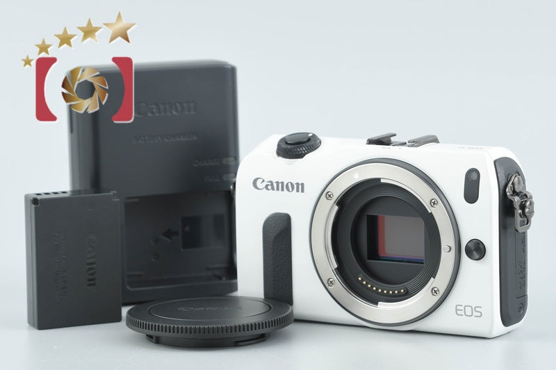 【中古】Canon キヤノン EOS M ホワイト ミラーレス一眼カメラ