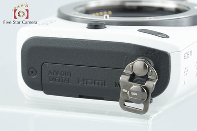 【中古】Canon キヤノン EOS M ホワイト ミラーレス一眼カメラ