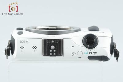 【中古】Canon キヤノン EOS M ホワイト ミラーレス一眼カメラ