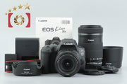 【中古】Canon キヤノン EOS Kiss X9 ダブルズームキット ブラック シャッター回数僅少