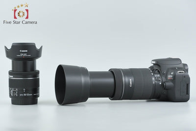 【中古】Canon キヤノン EOS Kiss X9 ダブルズームキット ブラック シャッター回数僅少