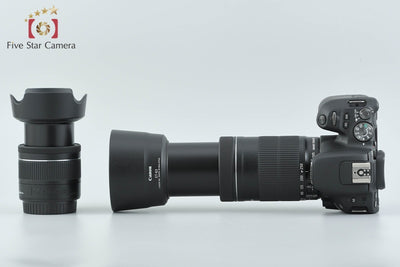 【中古】Canon キヤノン EOS Kiss X9 ダブルズームキット ブラック シャッター回数僅少