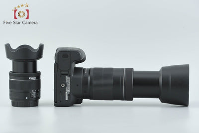 【中古】Canon キヤノン EOS Kiss X9 ダブルズームキット ブラック シャッター回数僅少