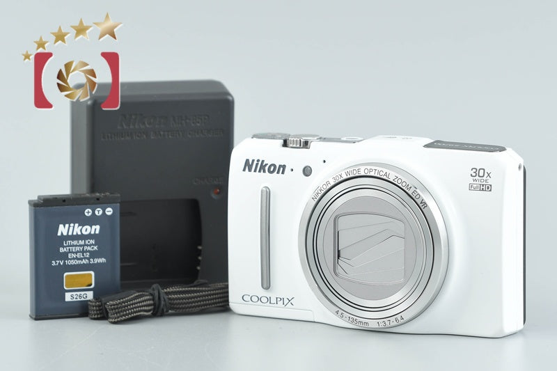 【中古】Nikon ニコン COOLPIX S9700 エレガントホワイト コンパクトデジタルカメラ
