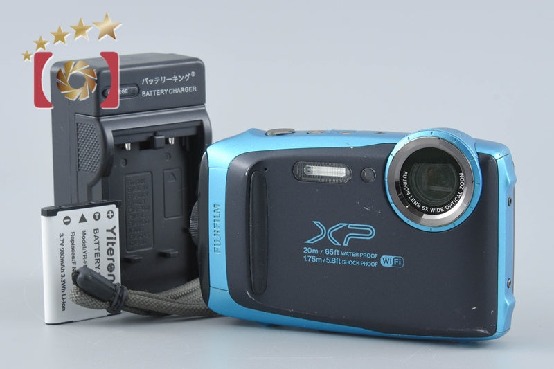 【中古】FUJIFILM 富士フイルム FinePix XP130 スカイブルー コンパクトデジタルカメラ