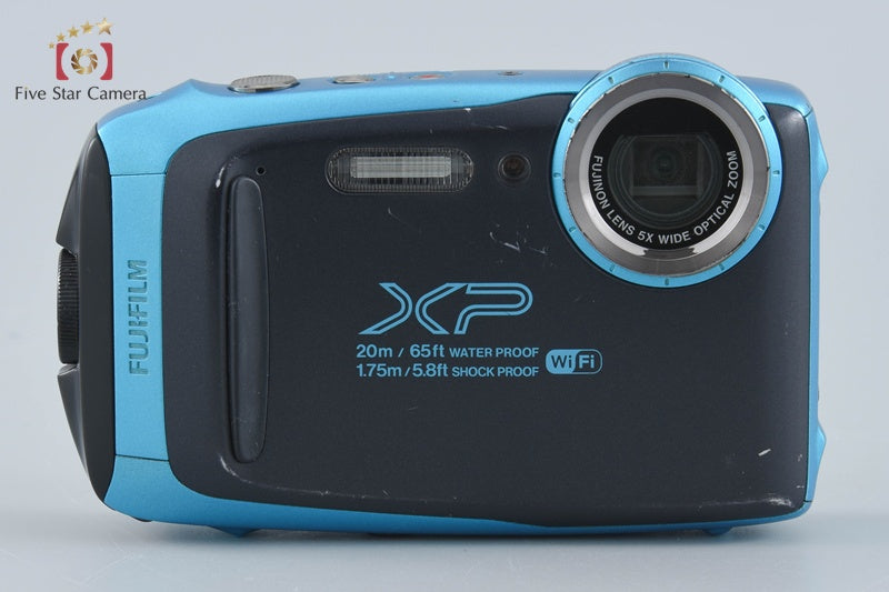 中古】FUJIFILM 富士フイルム FinePix XP130 スカイブルー コンパクト