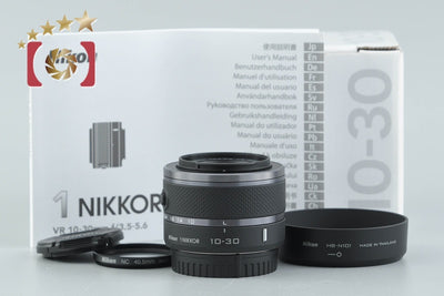 【中古】Nikon ニコン 1 NIKKOR 10-30mm f/3.5-5.6 VR ブラック 元箱付き