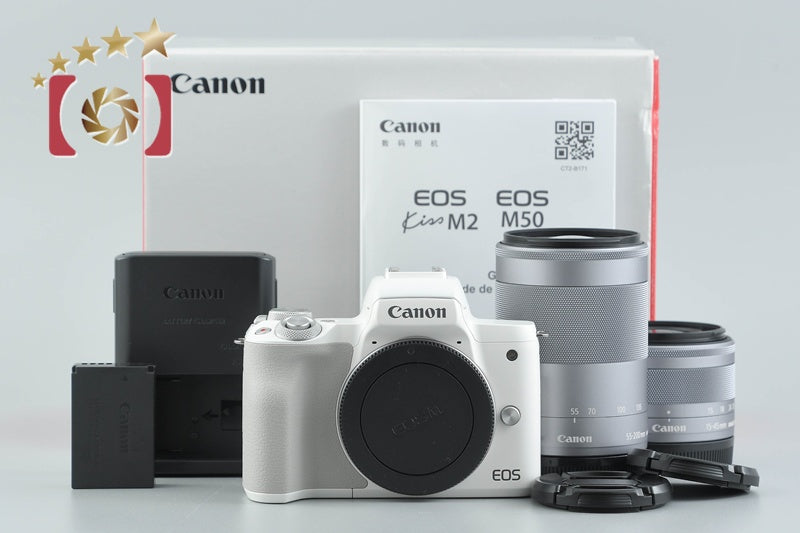 EOS Kiss M2 �_�u���Y�[���L�b�g [�z���C�g]