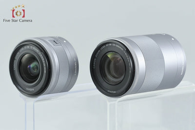 【中古】Canon キヤノン EOS Kiss M2 ダブルズームレンズキット ホワイト シャッター回数僅少 元箱付き