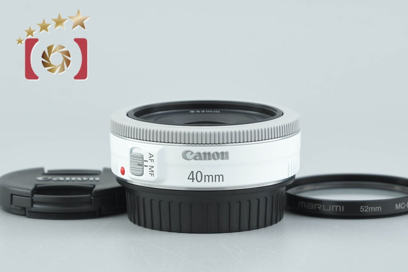【中古】Canon キヤノン EF 40mm f/2.8 STM ホワイト