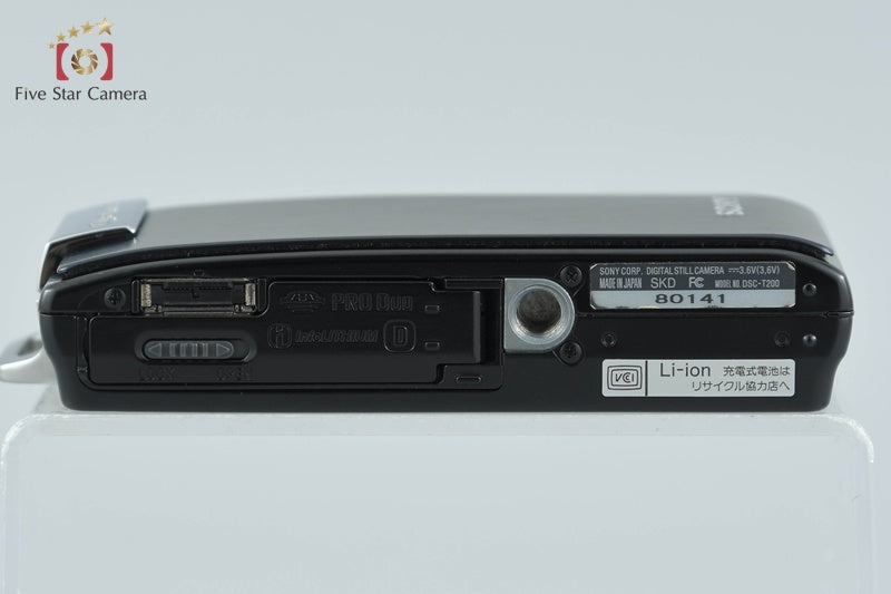 中古】SONY ソニー Cyber-shot DSC-T200 ブラック デジタルスチル