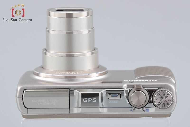 中古】OLYMPUS オリンパス STYLUS SH-25MR ゴールド コンパクト