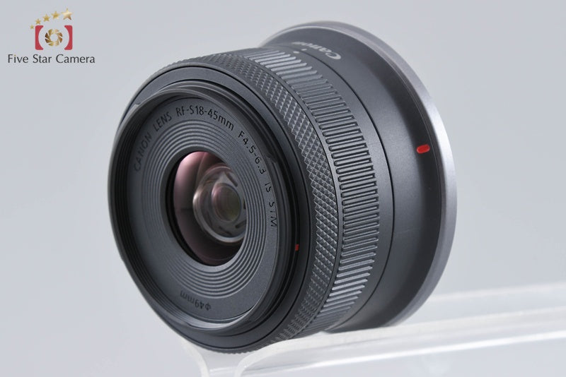 中古】Canon キヤノン RF-S 18-45mm f/4.5-6.3 IS STM ブラック – Five