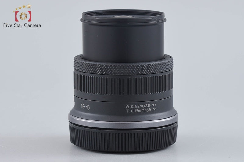 中古】Canon キヤノン RF-S 18-45mm f/4.5-6.3 IS STM ブラック – Five