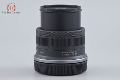 【中古】Canon キヤノン RF-S 18-45mm f/4.5-6.3 IS STM ブラック