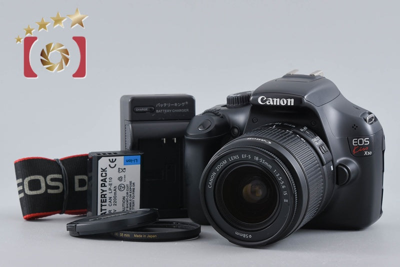 【中古】Canon キヤノン EOS Kiss X50 18-55 レンズキット ブラック シャッター回数僅少