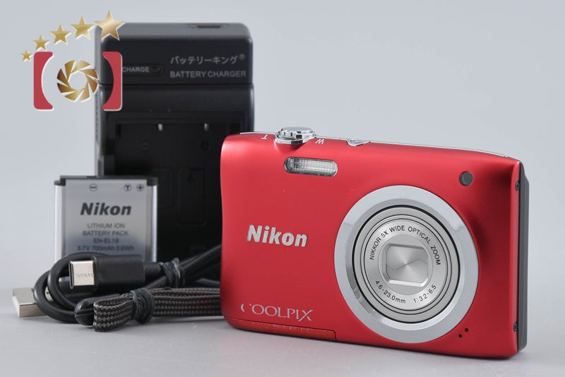 【中古】Nikon ニコン COOLPIX A100 レッド コンパクトデジタルカメラ