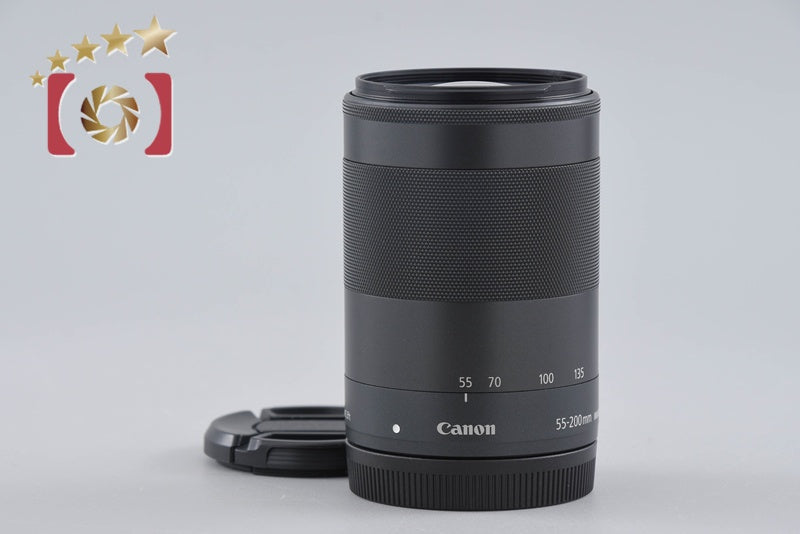 【中古】Canon キヤノン EF-M 55-200mm f/4.5-6.3 IS STM ブラック
