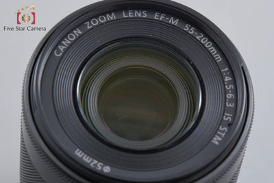 【中古】Canon キヤノン EF-M 55-200mm f/4.5-6.3 IS STM ブラック