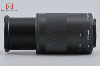 【中古】Canon キヤノン EF-M 55-200mm f/4.5-6.3 IS STM ブラック