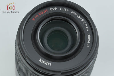 【中古】Panasonic パナソニック LUMIX G VARIO 45-150mm f/4-5.6 ASPH. MEGA O.I.S. H-FS45150 ブラック