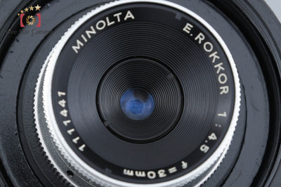 【中古】MINOLTA ミノルタ E.ROKKOR 30mm f/4.5 L39 ライカスクリューマウント