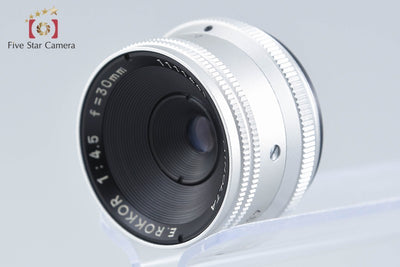 【中古】MINOLTA ミノルタ E.ROKKOR 30mm f/4.5 L39 ライカスクリューマウント