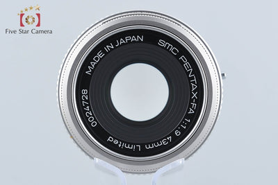 【中古】PENTAX ペンタックス SMC FA 43mm f/1.9 Limited シルバー