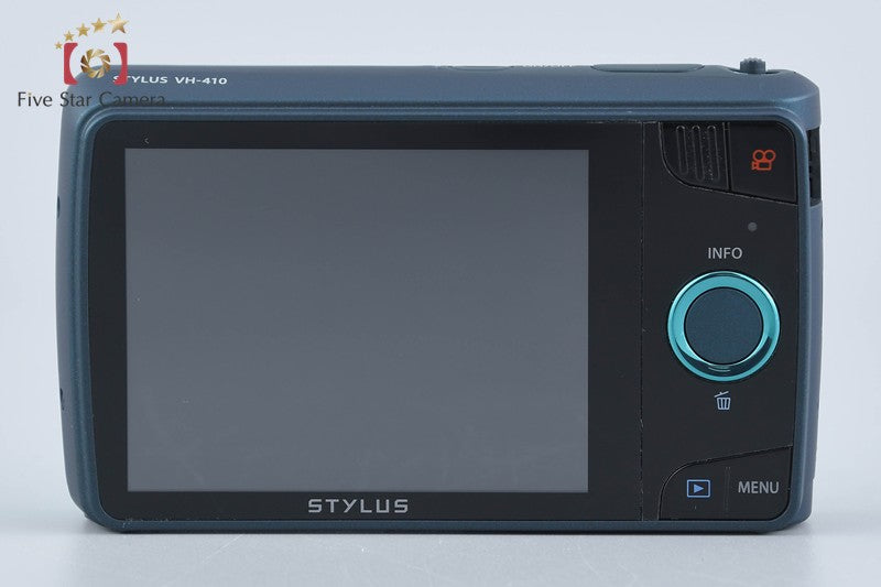 中古】OLYMPUS オリンパス STYLUS VH-410 ブルー コンパクトデジタル