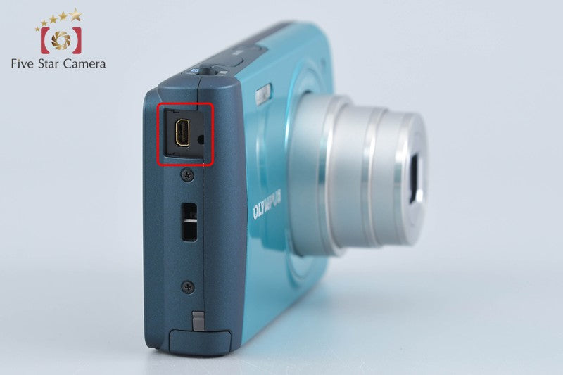 中古】OLYMPUS オリンパス STYLUS VH-410 ブルー コンパクトデジタル