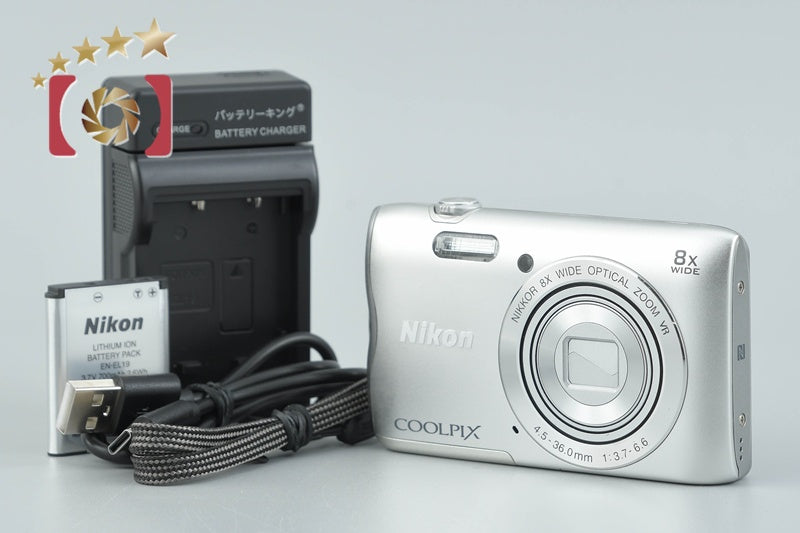 【中古】Nikon ニコン COOLPIX A300 シルバー コンパクトデジタルカメラ