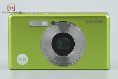 【中古】RICOH リコー PX ライムグリーン 防水デジタルカメラ