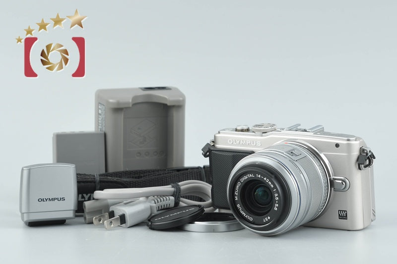 【中古】OLYMPUS オリンパス PEN Lite E-PL6 14-42mm EZ レンズキット シルバー