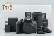 【中古】Canon キヤノン EOS Kiss X9i ダブルズームキット 元箱付き