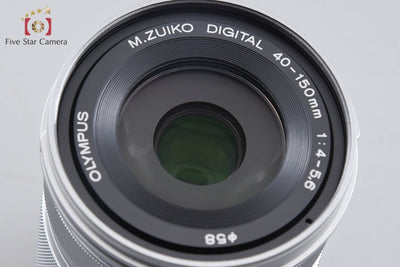 【中古】OLYMPUS オリンパス M.ZUIKO DIGITAL ED 40-150mm f/4-5.6 R シルバー
