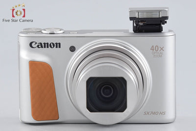 【中古】Canon キヤノン PowerShot SX740 HS シルバー コンパクトデジタルカメラ 元箱付き